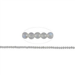 142680101621 Cuentas preciosas, labradorita (blanca) AA, facetada, 04mm | Marco Schreier