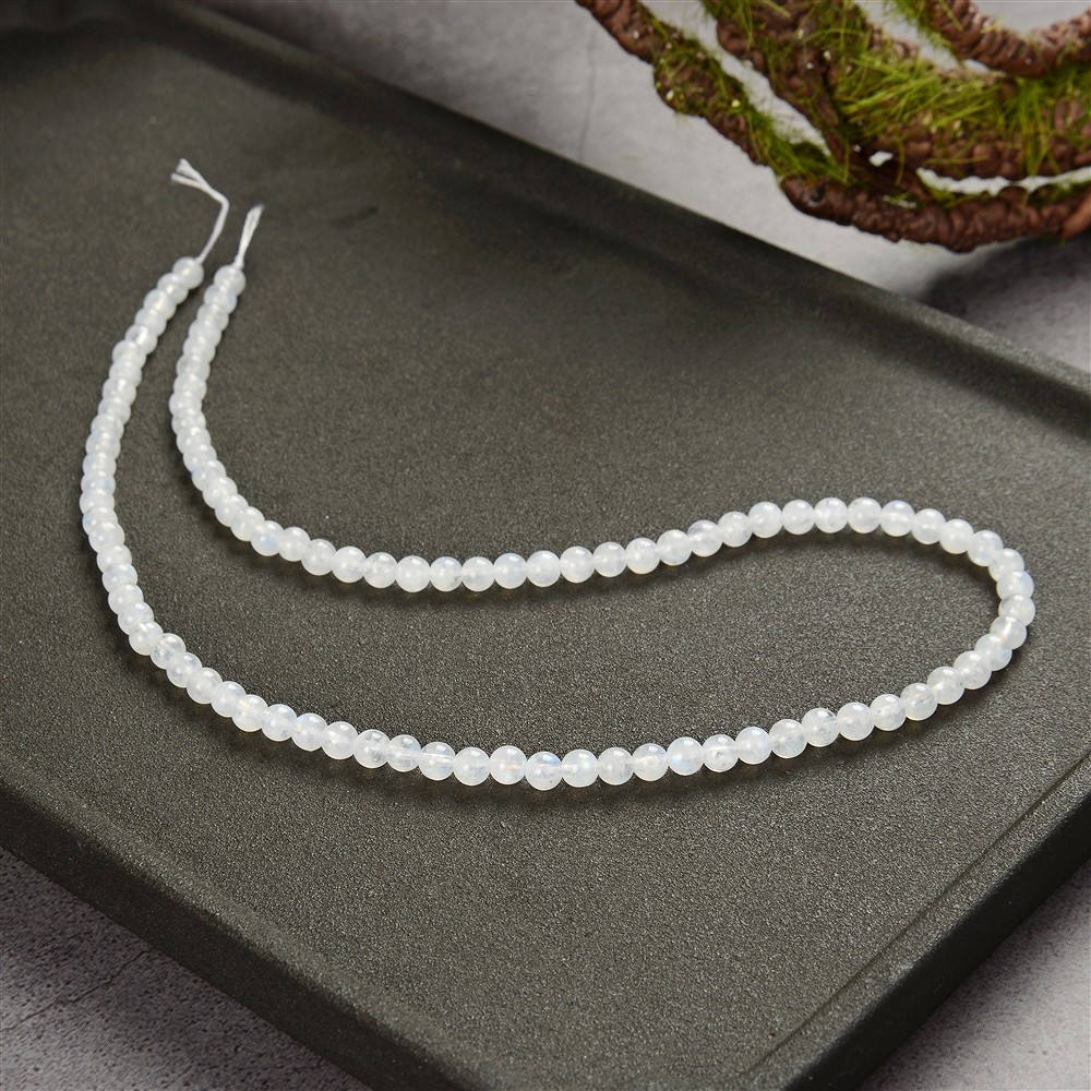 Filo di perline, Labradorite (bianca), 04-05 mm (39 cm) | Marco Schreier