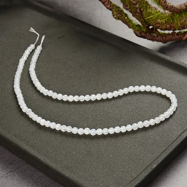 Rang de collier boules, Labradorite (blanche), 04-05mm (39cm) | Marco Schreier