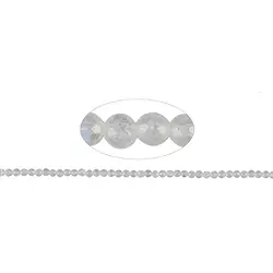 142680110021 String Beads, Labrodorite (white), faceted, 02mm (39cm)  | Marco Schreier