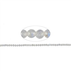 142680110621 Rang de colliers boules, Labradorite (blanche), à facettes, 02,5mm (38cm) | Marco Schreier