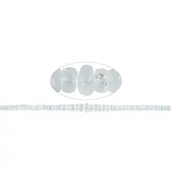 142680320623 Collar de botones, labradorita (blanca), facetado, 01-05 x 03-09mm (46cm) | Marco Schreier