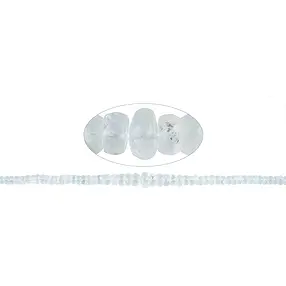 Rang de colliers, Labradorite (blanche), à facettes, 01-05 x 03-09mm (46cm) | Marco Schreier