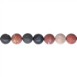 142710100910 Strang Kugeln, Sardonyx, matt, 10mm | Schreier Edelsteine, Heilsteine &amp; Schmuck