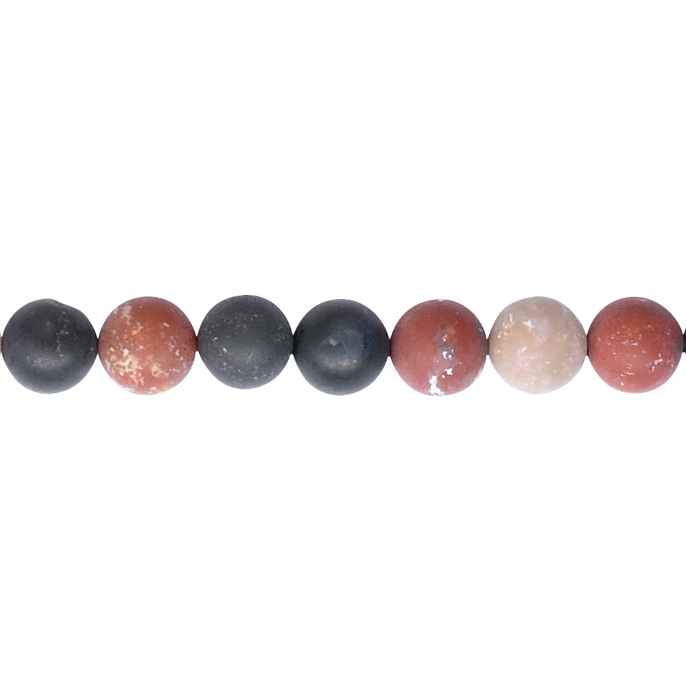 String Beads, Sardonyx, matt, 10mm | wholesaler gems, healing stones & jewelry