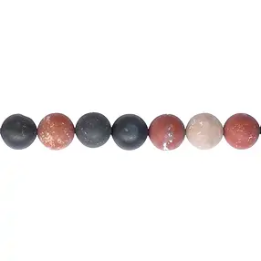 Rang de collier boules, Sardonyx, mat, 10mm | Marco Schreier