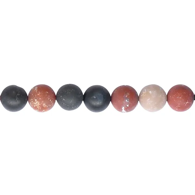 String Beads, Sardonyx, matt, 10mm | wholesaler gems, healing stones & jewelry
