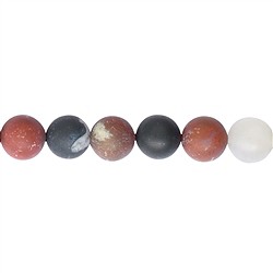 142710101010 Strang Kugeln, Sardonyx, matt, 12mm | Schreier Edelsteine, Heilsteine &amp; Schmuck
