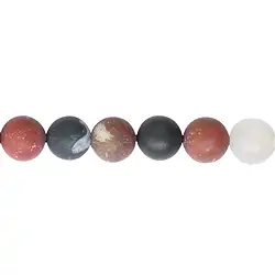 142710101010 Strang Kugeln, Sardonyx, matt, 12mm | Schreier Edelsteine, Heilsteine & Schmuck
