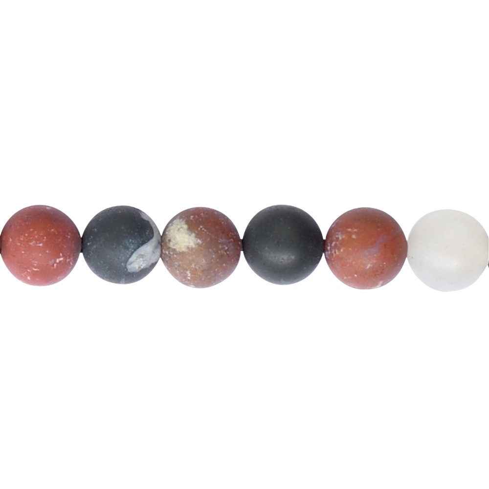String Beads, Sardonyx, matt, 12mm | wholesaler gems, healing stones & jewelry