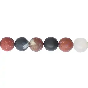Strang Kugeln, Sardonyx, matt, 12mm | Schreier Edelsteine, Heilsteine & Schmuck