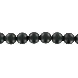 142710101110 Strang Kugeln, Sardonyx schwarz, matt, 14mm | Edelsteine, Heilsteine & Schmuck