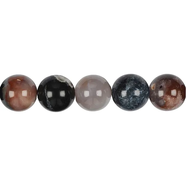 Rang de collier boules, Sardonyx, 14mm (38cm) | Marco Schreier