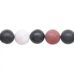 142710101210 Rang de collier boules, Sardonyx, mat, 16mm | Marco Schreier