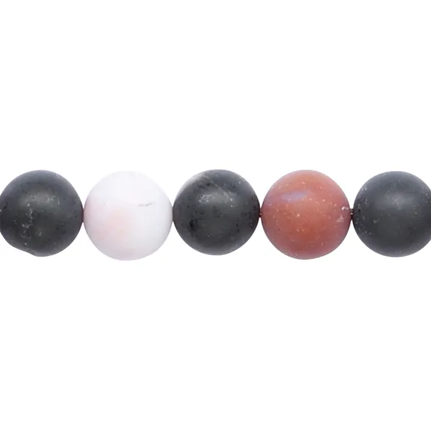 String Beads, Sardonyx, matt, 16mm | wholesaler gems, healing stones & jewelry