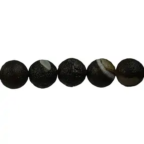 Cuentas de piedras preciosas, Sardonyx (antiguo) mate, 13 - 14mm | Marco Schreier