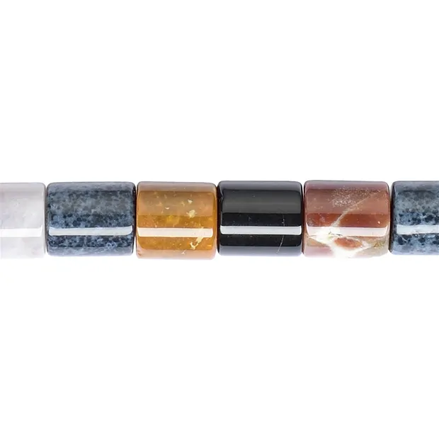 Strand of rollers, Sardonyx, 14-16 x 14mm | wholesaler gems & healing stones