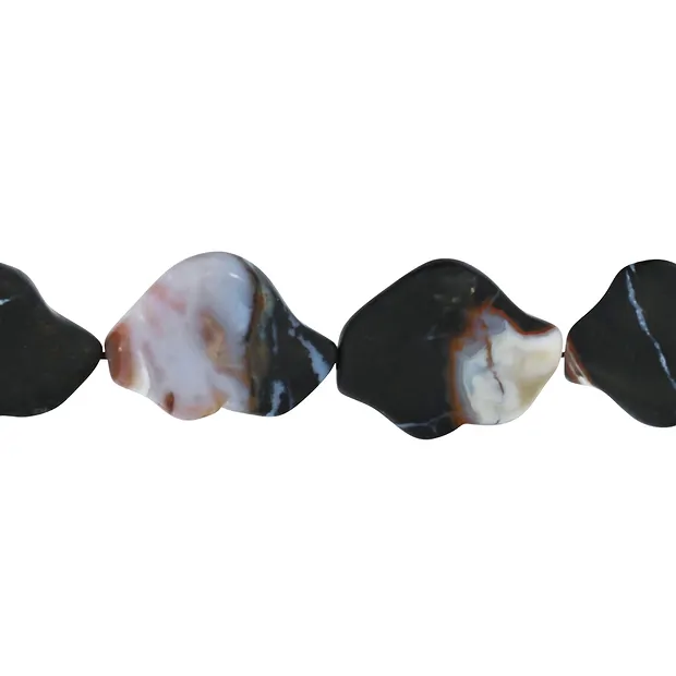 Nugget cloud strand, Sardonyx, mate, 30-35 x20-28mm | Marco Schreier