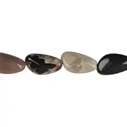 142710707620 Rang de colliers Nuggets plats, Sardonyx, 26 x 15mm | Marco Schreier