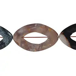 142710801720 Strand Marquise slightly twisted, Sardonyx, 60-65 x 40-45mm | Marco Schreier