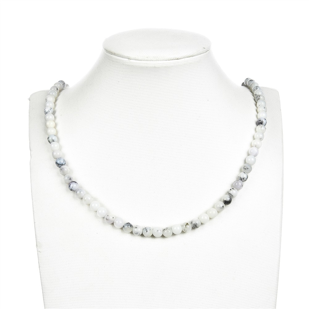 Strang Kugeln, Opal (Dendritenopal), 06mm | GH Edelsteine, Heilsteine & Schmuck