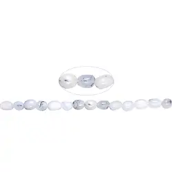 142810630021 Strand of nuggets, Opal (Dendritic Opal), 10 x 08mm | Marco Schreier