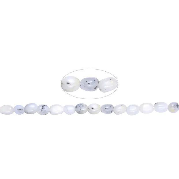 Strand of nuggets, Opal (Dendritic Opal), 10 x 08mm | Marco Schreier