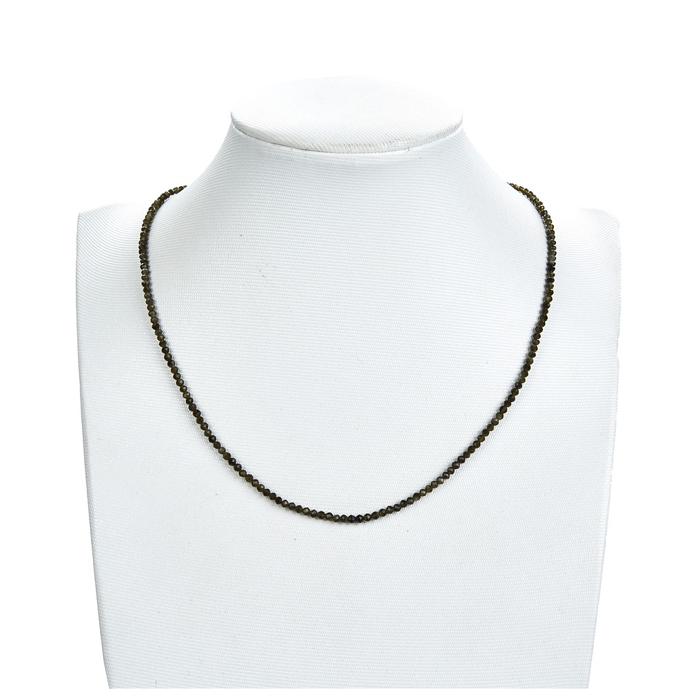 Strang Kugeln, Obsidian (Goldglanzobsidian), facettiert, 02mm | Marco Schreier