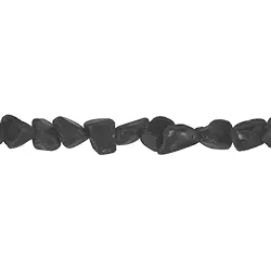 142880608900 Rang de colliers Nuggets, Obsidienne (noire), brut, 10 - 12mm (39cm) | Marco Schreier