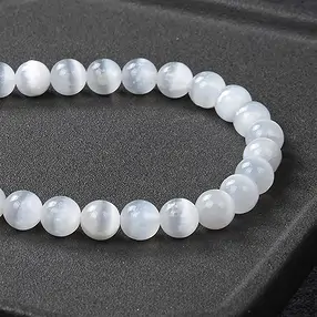 String Beads, Selenite, 04mm | wholesale supplier gems, healing stones & jewelry