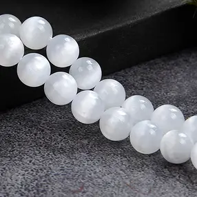 String Beads, Selenite, 04mm | wholesale supplier gems, healing stones & jewelry