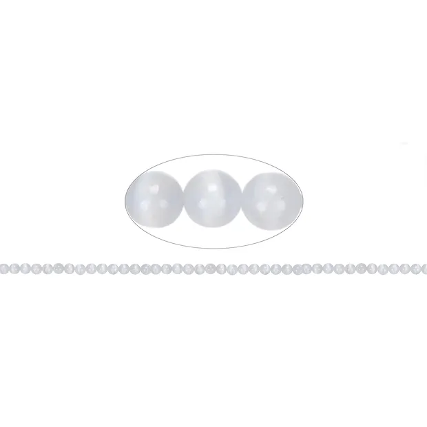 String Beads, Selenite, 04mm | wholesale supplier gems, healing stones & jewelry