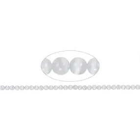 Strang Kugeln, Selenit, 06mm | Mineralienhandel Edelsteine, Heilsteine & Schmuck