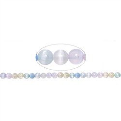 142890100521 Fili di sfere, selenite (colorate), 06 mm | grossista gemme e pietre curative