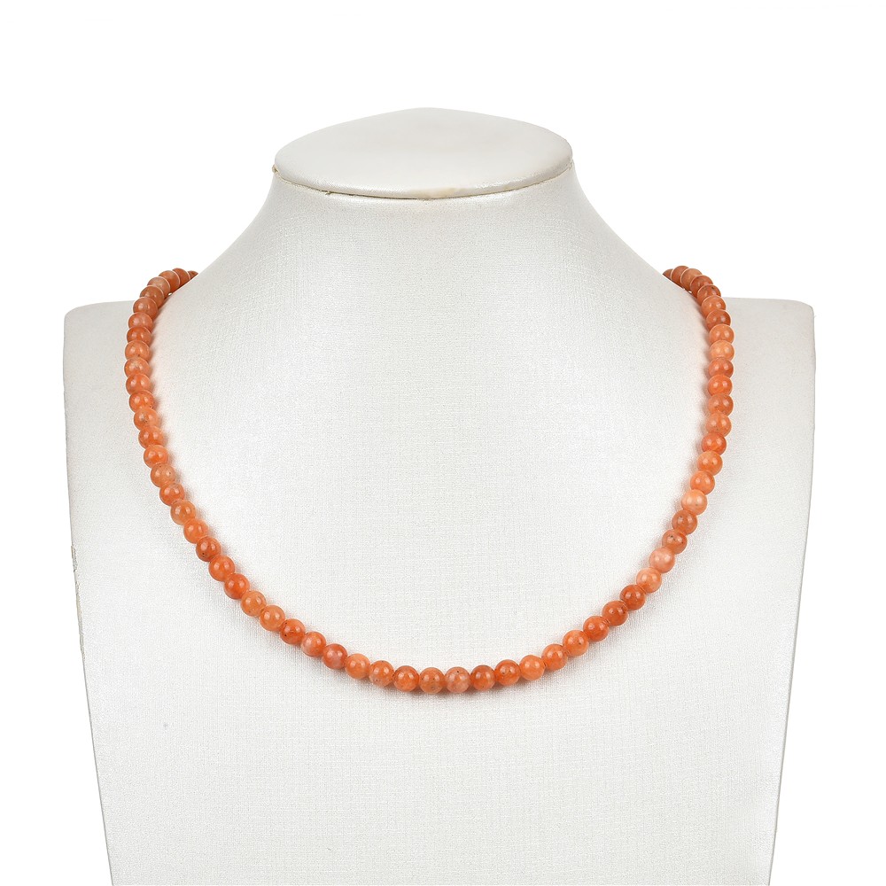 String Beads, Calcite (red-orange), 08mm (39cm) | gems, healing stones & jewelry