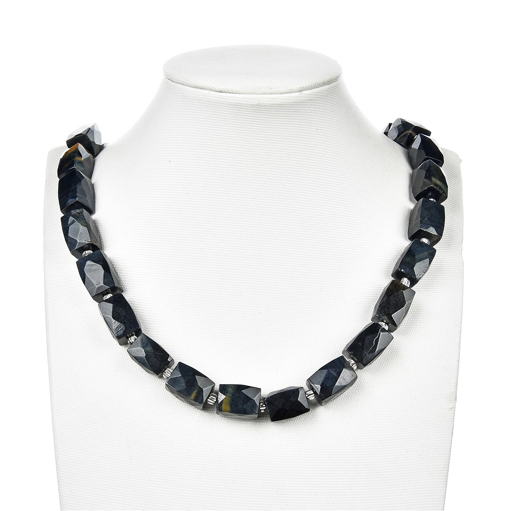 Rang de collier, Oeil-de-faucon, facettes grossières, 15 - 11-12mm | Marco Schreier