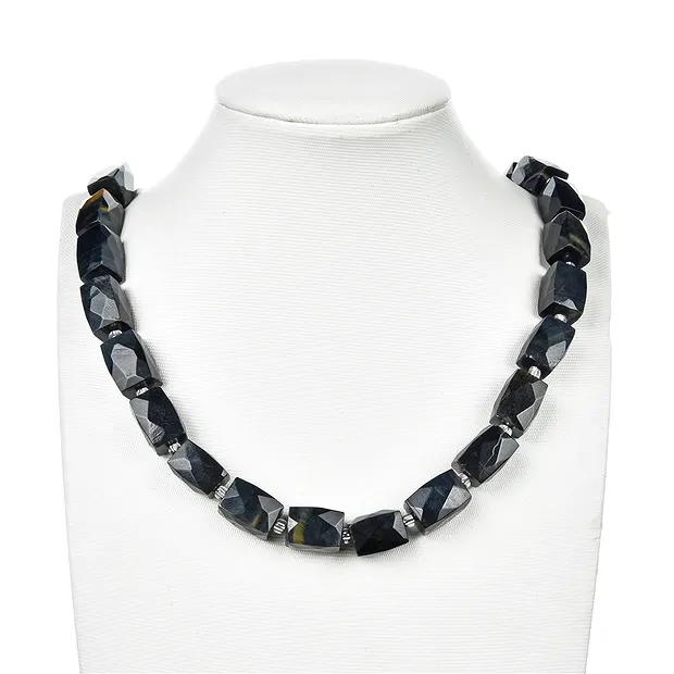 Rang de collier, Oeil-de-faucon, facettes grossières, 15 - 11-12mm | Marco Schreier