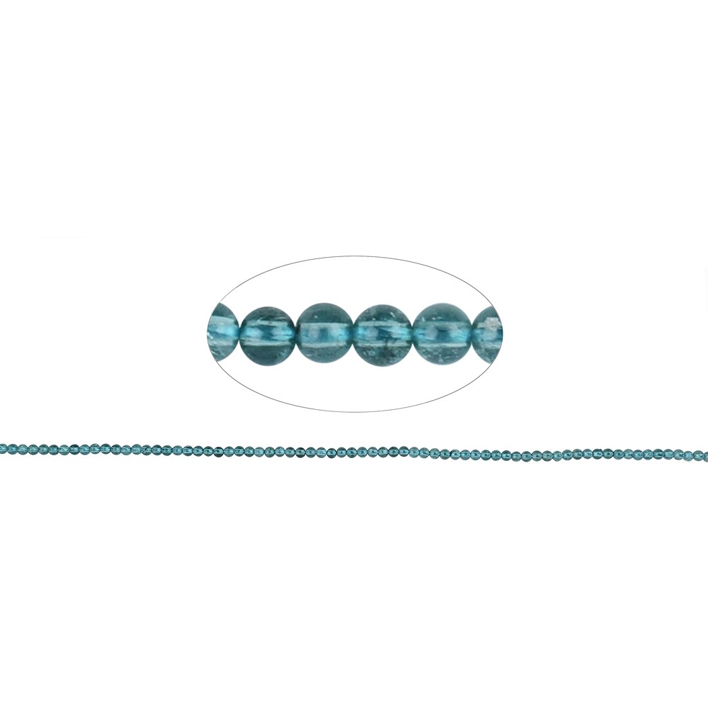 Rang de collier boules, Indigolite AA, 04mm | Marco Schreier