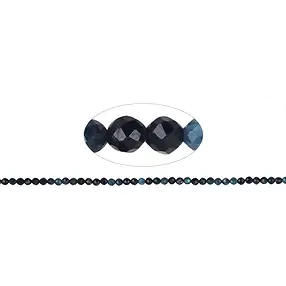 Strang Kugeln, Indigolith, facettiert, 02,5mm (39cm) | Marco Schreier