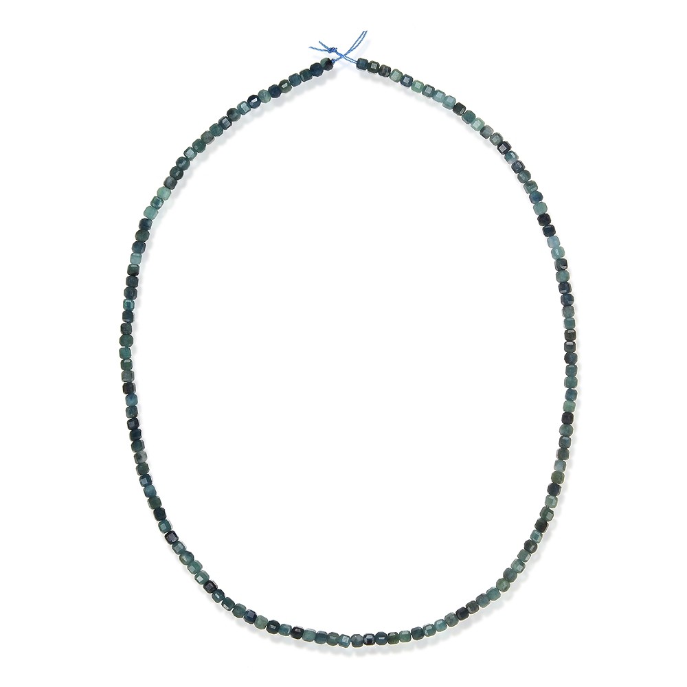 Rang de collier, Indigolite, facetté, 03 x 03 x 03mm (39cm) | Marco Schreier
