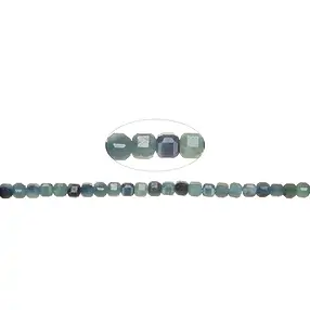 Strang Würfel, Indigolith, 03mm, facettiert (39cm) | Marco Schreier