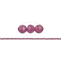 142990110620 Rang de collier boules, tourmaline (rose), à facettes, 02 - 02,5mm | Marco Schreier