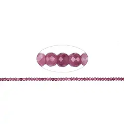 142990318021 Rang de colliers, Rubellite A, à facettes, 02 x 03mm (39cm) | Marco Schreier