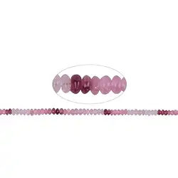 142990320321 Rang de colliers Boutons, tourmaline (Rubellite, mélangée), 1,4-3,0 x 3,2-5,0mm (tracé) | Marco Schreier