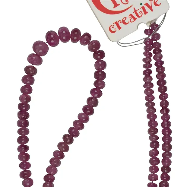 Filo di bottoni, tormalina (rubellite), 2,2-5,7 x 3,5-8,0 mm (sfumatura) | Marco Schreier