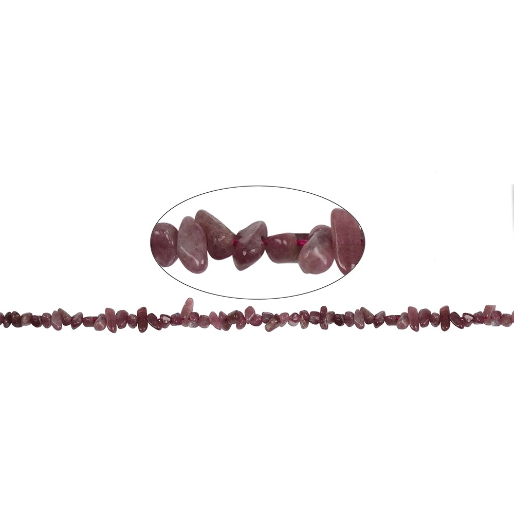 Filo di scaglie, tormalina (rosa), 03-04 x 06-10 mm | Marco Schreier