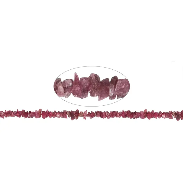 Tiras de chips (en bruto), turmalina (rosa), 05 x 08mm | Marco Schreier