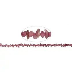 142990609721 Rangs de colliers de pierres roulées, tourmaline (rose-rouge) , 03-04 x 05-06mm (39cm) | Marco Schreier