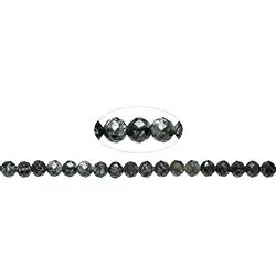 143030113020 Rang de colliers boules, Séraphinite, à facettes, 05,8mm (39cm) | Marco Schreier