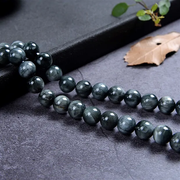 String Beads, Cat's Eye Quartz A, 08mm | Schreier gems, healing stones & jewelry